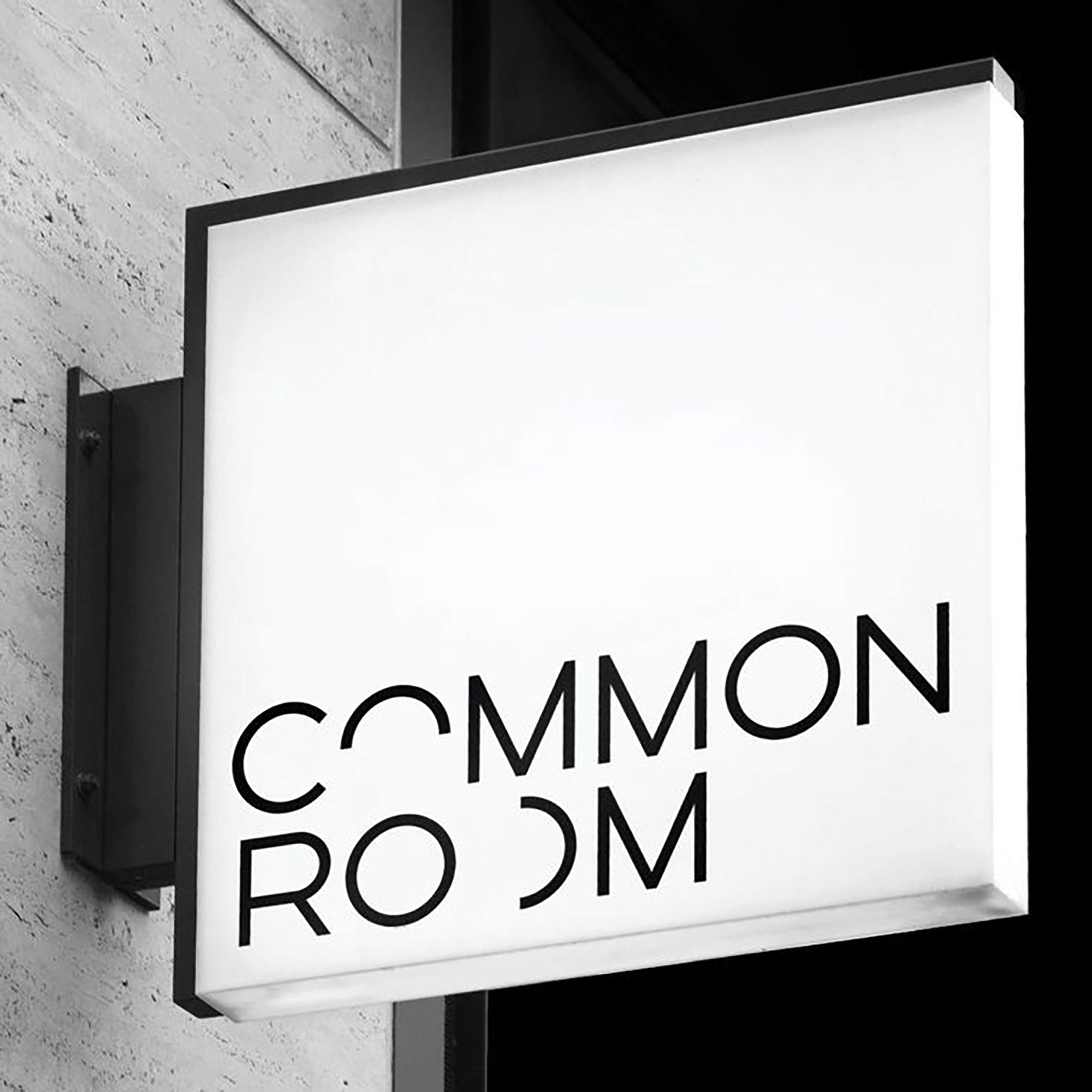 Custom Blade Logo Sign LED Lightbox Durable Stainless Steel Double Sided Illuminated Shop Front Outdoor Commercial Signage Main image