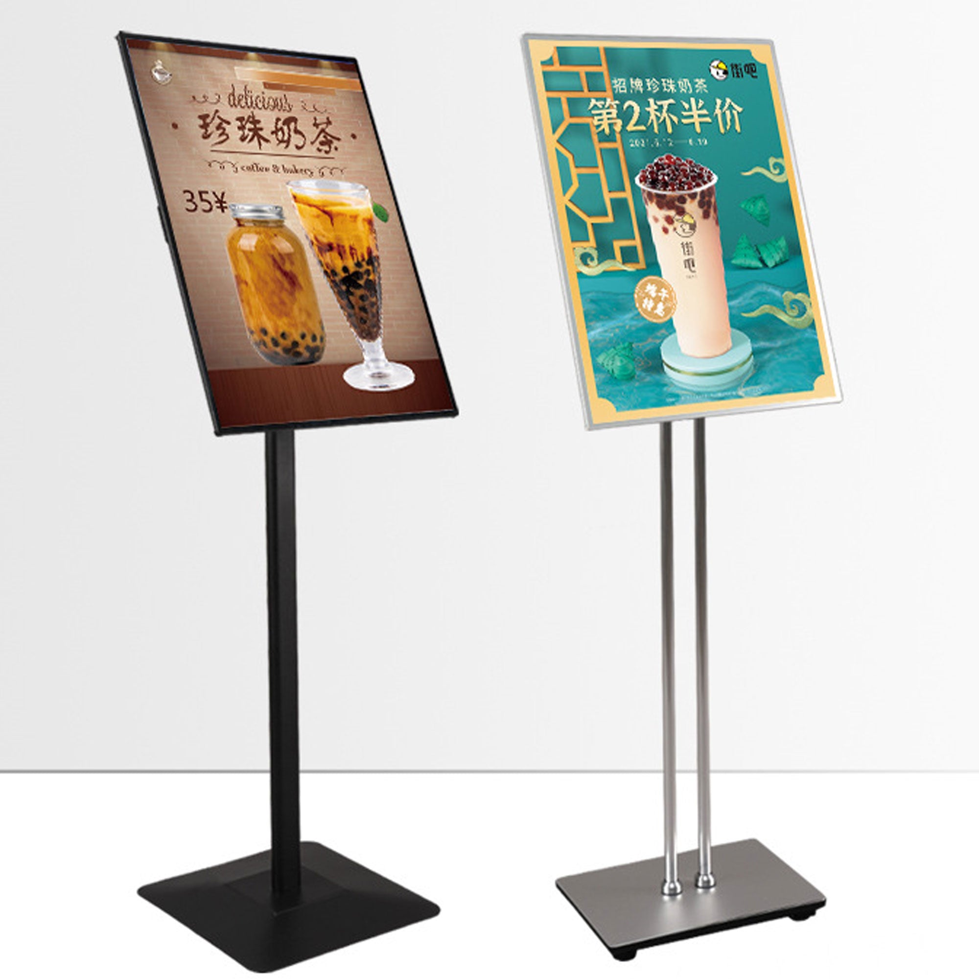 Portable Ultra-Thin LED Lightbox – Free Standing Tempered Glass Display Board for Menus, Promotions, Shops & Restaurants