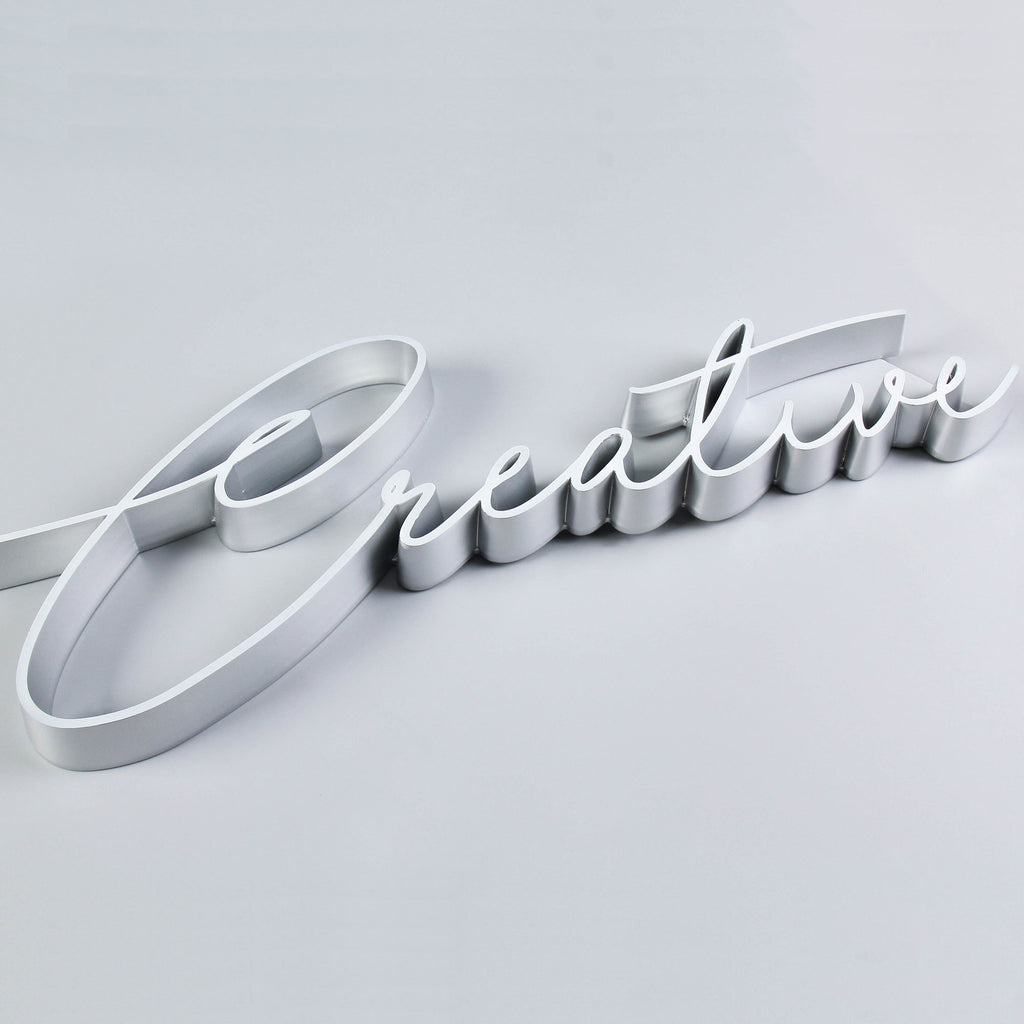 Ultra-Thin Mini Acrylic Letters | Front-Lit Slim LED Acrylic Signs | Custom Thin Line Logo Signage for Indoor Branding