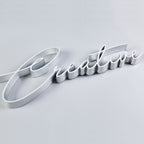 Ultra-Thin Mini Acrylic Letters | Front-Lit Slim LED Acrylic Signs | Custom Thin Line Logo Signage for Indoor Branding