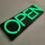Custom Black Painted Light Box Sign – Wall Mounted LED Sign with Raised Green Acrylic Letters, 3D Illuminated Business Signage for Storefront, Office, Restaurant & Retail Branding