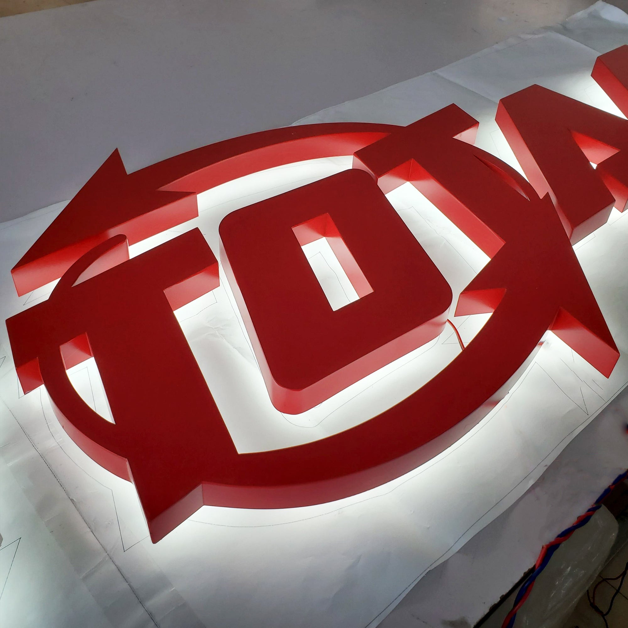 Custom Backlit Channel Letters – 3D Stainless Steel LED Wall Sign, Stand-Off Installation, Storefront, Office, Business Branding
