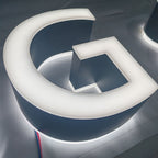 3d Backlit Sign, 3d Led Signage, Custom Outdoor Logo Sign, Custom Business Sign, Double Sided Illuminated Letters, Metal Sign Letters