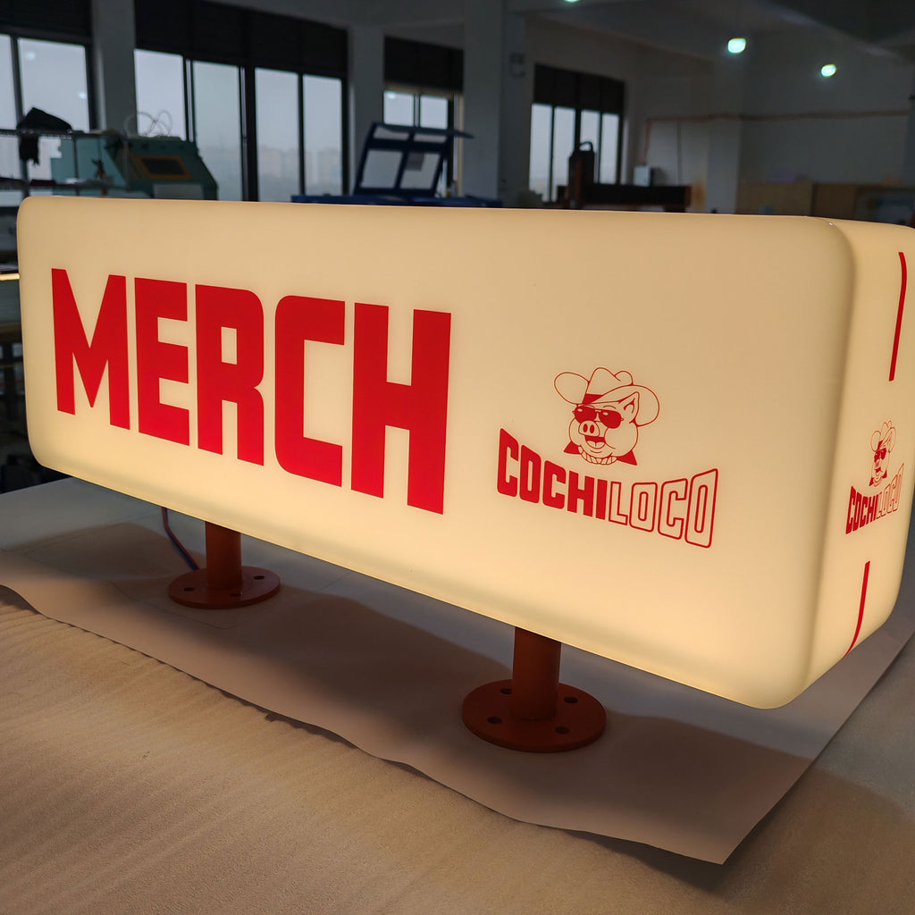 Five-Sided Illuminated Acrylic Wall Sign, Eye-Catching Lightbox, Weather resistant sign, Hanging Lightbox for café shop storefrontsign