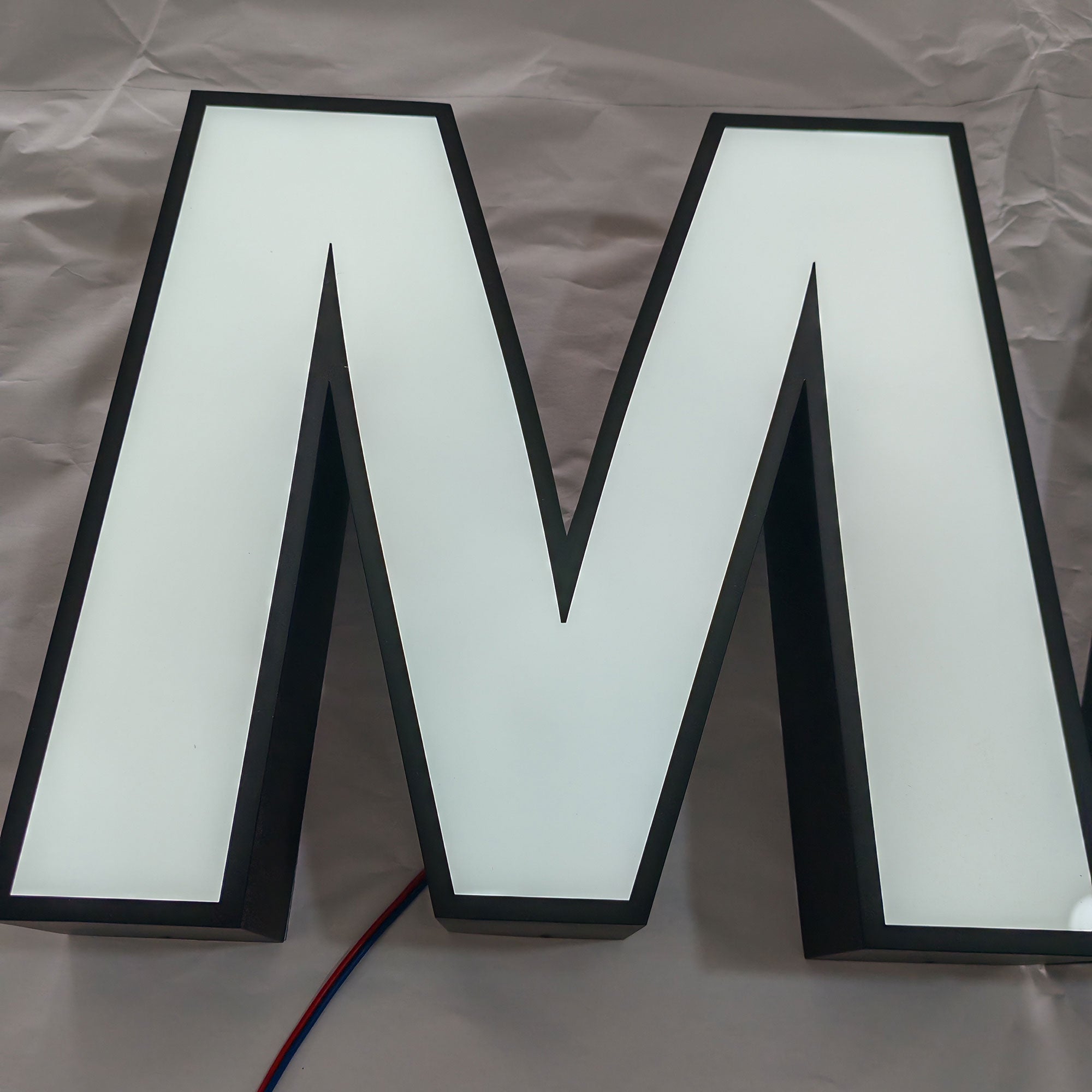 Custom Frontlit Sign, 3D Wall sign, Led Illuminated Sign, Store Front Sign, Outdoor Logo Sign, Custom Led Letters Sign Secondary image