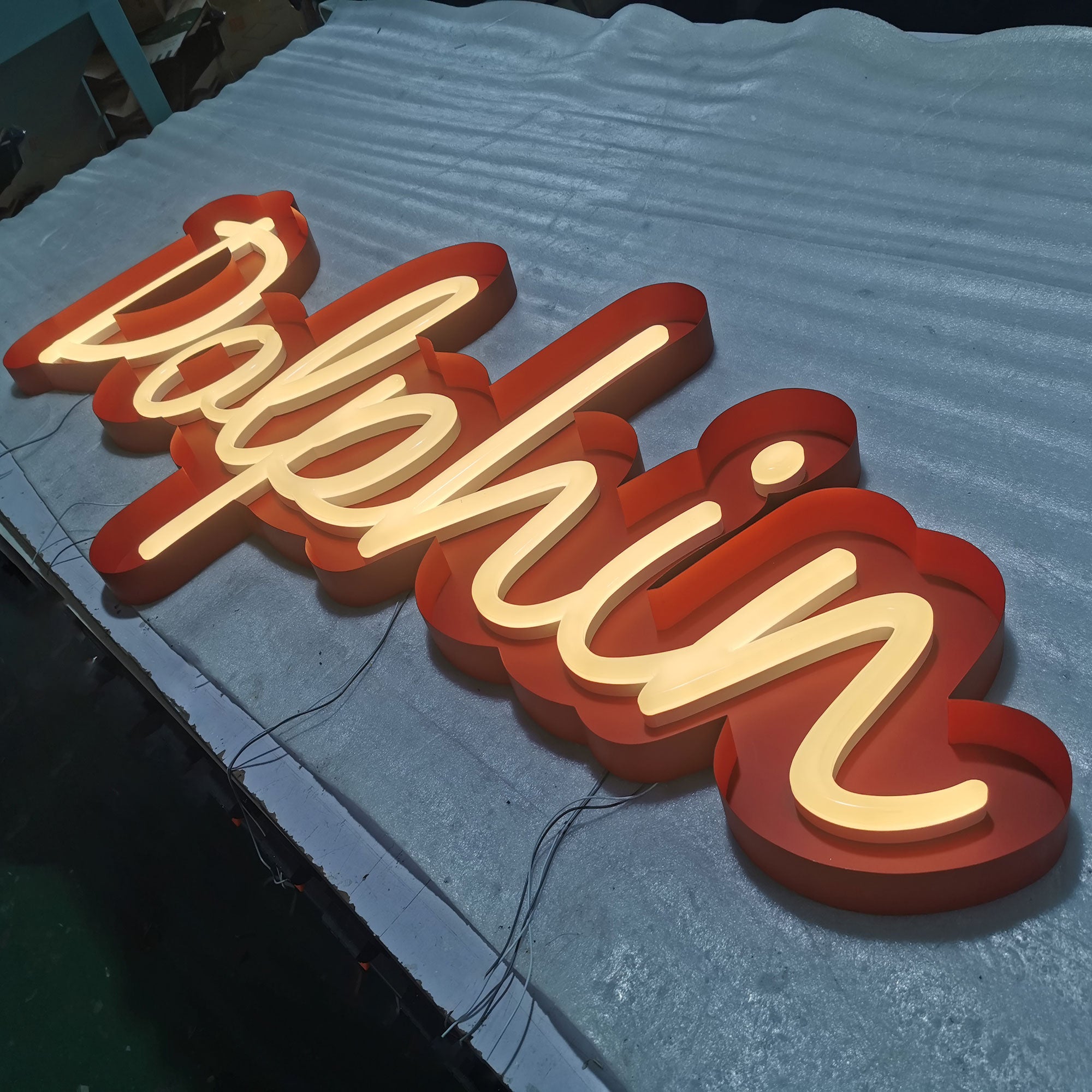 Customized Acrylic Faux Neon Letters – LED Glow Sign for Business, Shopfront, Indoor Decoration, Events & Branding