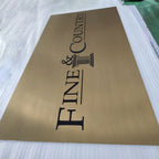Stainless Steel Etched Signs | Custom Engraved Metal Plates for Business, Office & Outdoor Use