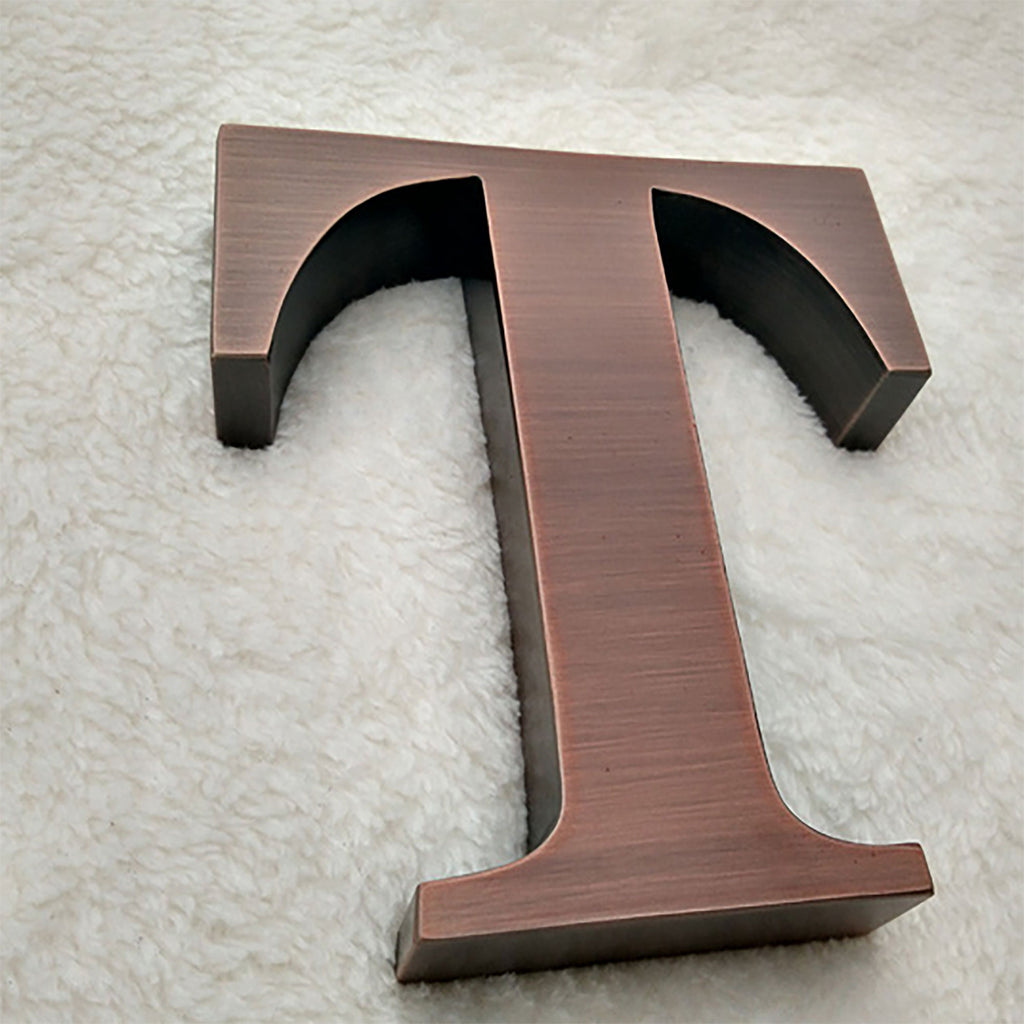 Custom Bronze Copper Letters Signage Antique Brushed Shop Signs Metal Letters And Numbers Door Logo Signage