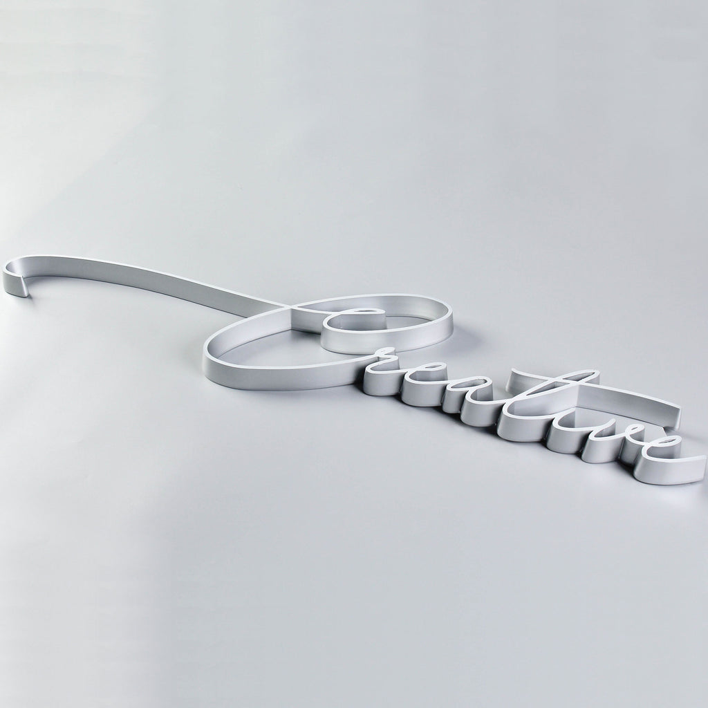 Ultra-Thin Mini Acrylic Letters | Front-Lit Slim LED Acrylic Signs | Custom Thin Line Logo Signage for Indoor Branding