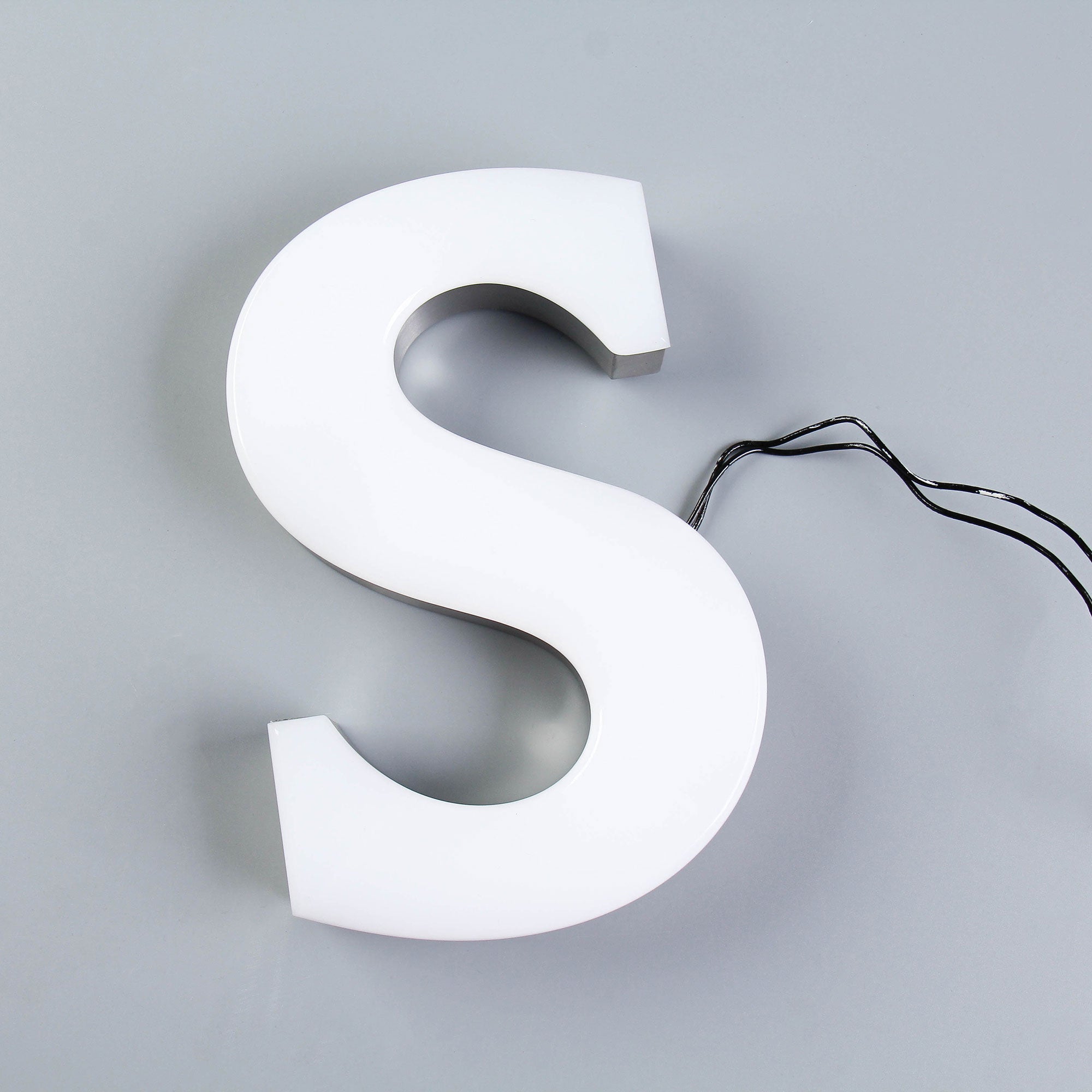 Customized 3D LED Channel Letters Sign Outdoor Waterproof Business Face-lit Trimless Stainless Steel Reception Wall Illuminated Letters