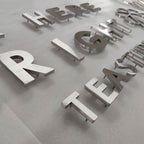 Custom Metal Logo Letters | Stainless Steel Solid Cut Signs for Business & Home Decor