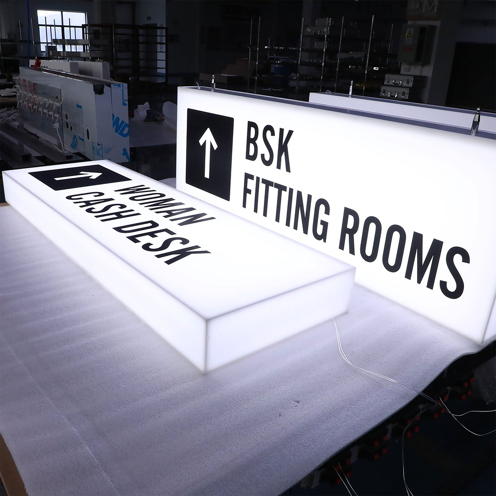 Custom Full-Lit Acrylic LED Light Box | Frameless Glowing Sign | Indoor Outdoor Illuminated Logo Signage for Storefront Display