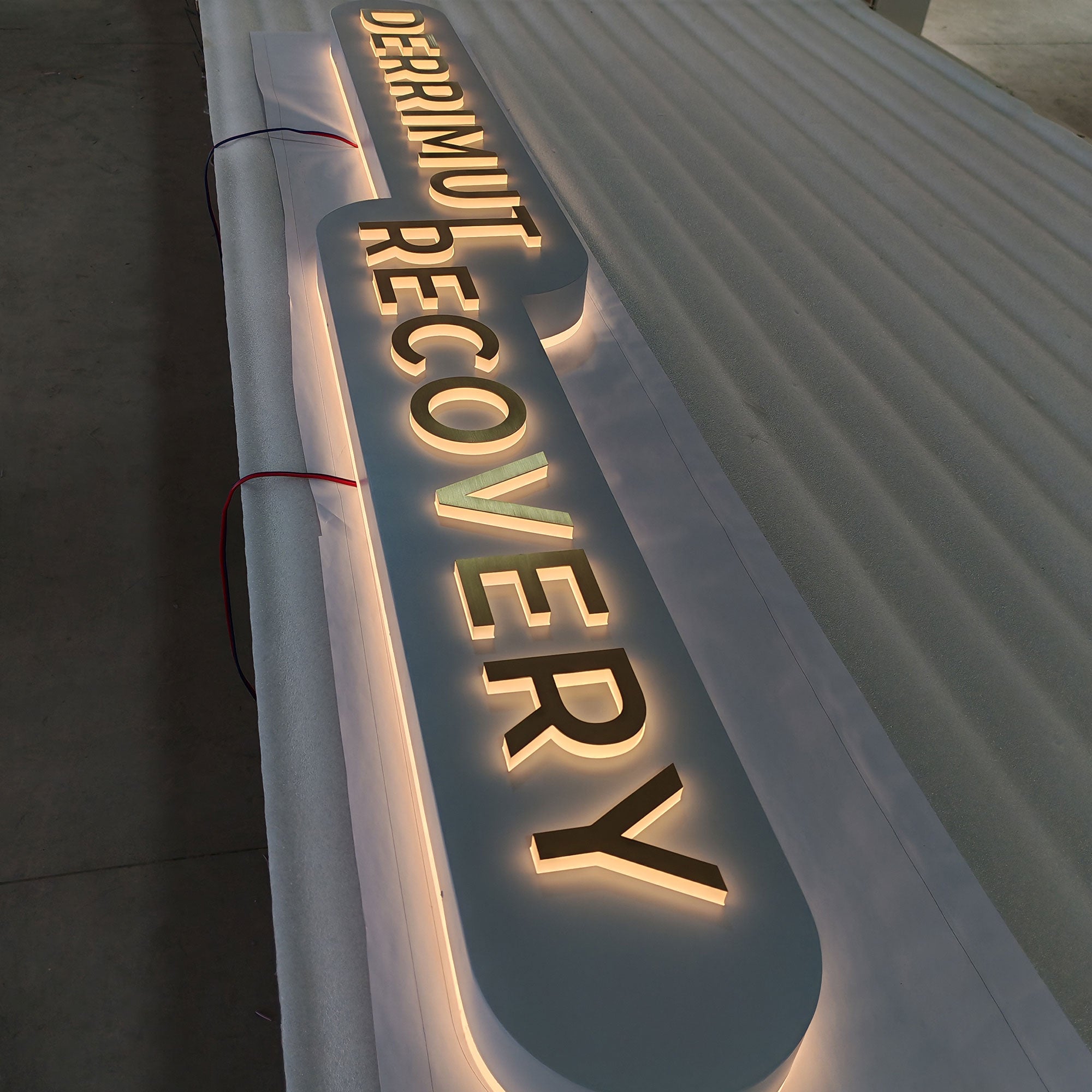 Reception Wall Lightbox,Brand Logo Display, Office Name Signs, Advertising Custom Light Box, Studio LED Sign, Company Lobby Lighted Signages Main image