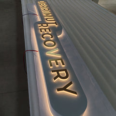Reception Wall Lightbox,Brand Logo Display, Office Name Signs, Advertising Custom Light Box, Studio LED Sign, Company Lobby Lighted Signages