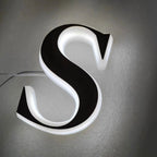 Custom 3D Acrylic Letter Signs, Indoor Office Wall Signs, Edge Lit Acrylic Letters, LED Letters for Wall Decor, Outdoor Advertising Business LED Sign