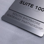 Custom Text ADA Door Sign Metal Braille Door Signs ADA Compliant Office Boardroom Directional Signage Custom Business Identification
