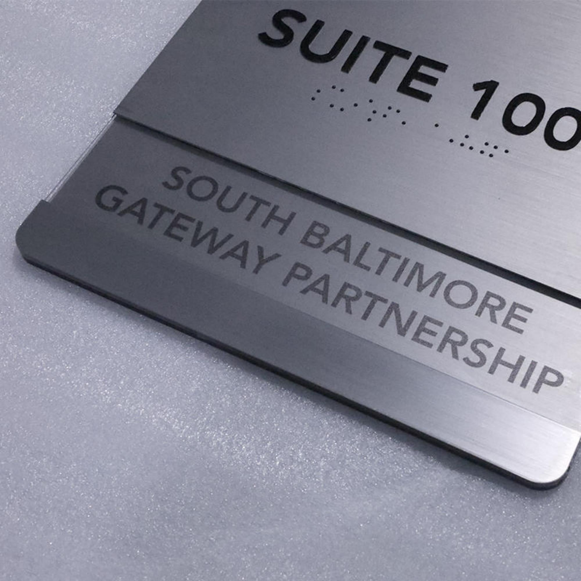 Custom Text ADA Door Sign Metal Braille Door Signs ADA Compliant Office Boardroom Directional Signage Custom Business Identification