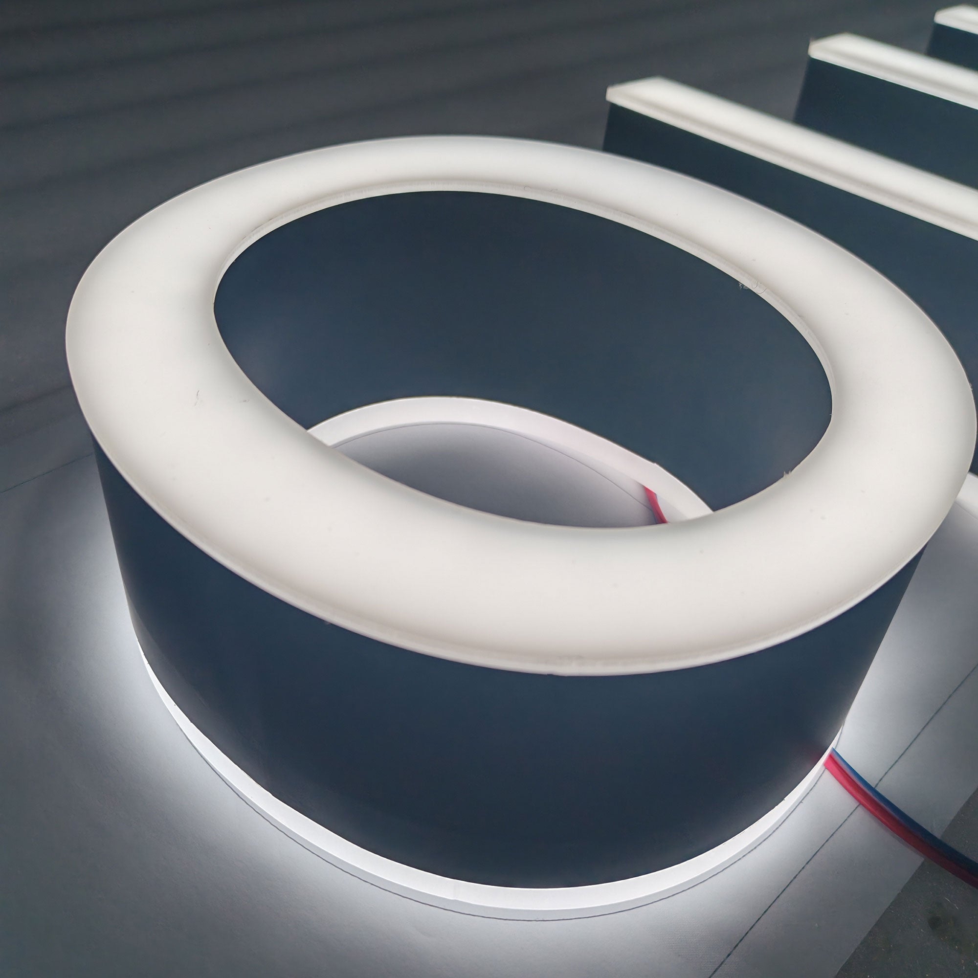 3d Backlit Sign, 3d Led Signage, Custom Outdoor Logo Sign, Custom Business Sign, Double Sided Illuminated Letters, Metal Sign Letters