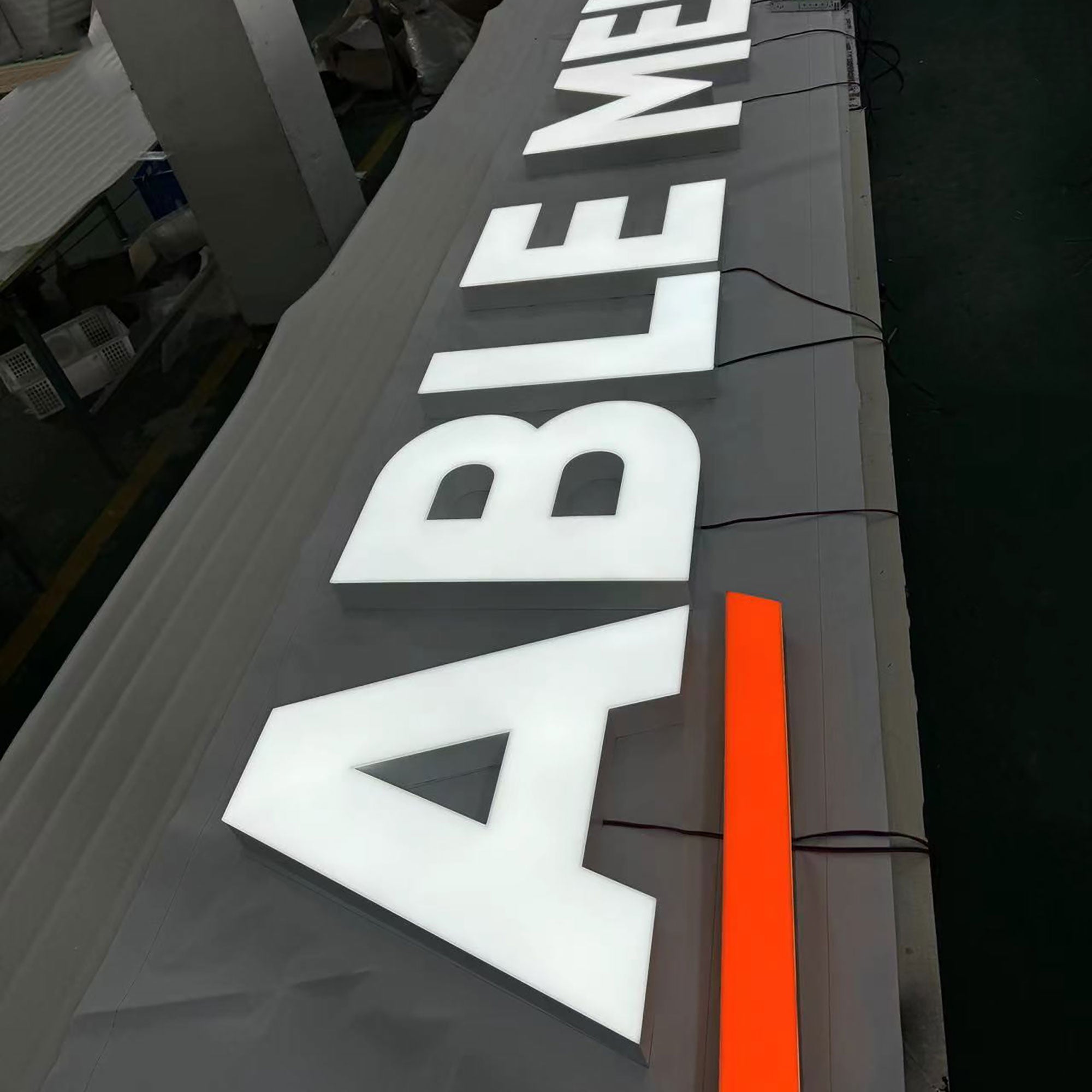 3D Frontlit Channel Letters, Custom Business Sign, Indoor Lobby sign, 3D Logo Sign, Personalized LED Signage, Custom Outdoor Signs