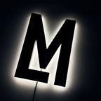 Custom Stainless Steel Halo Lit LED Channel Letters – Backlit Alphabet Sign for Business & Storefront