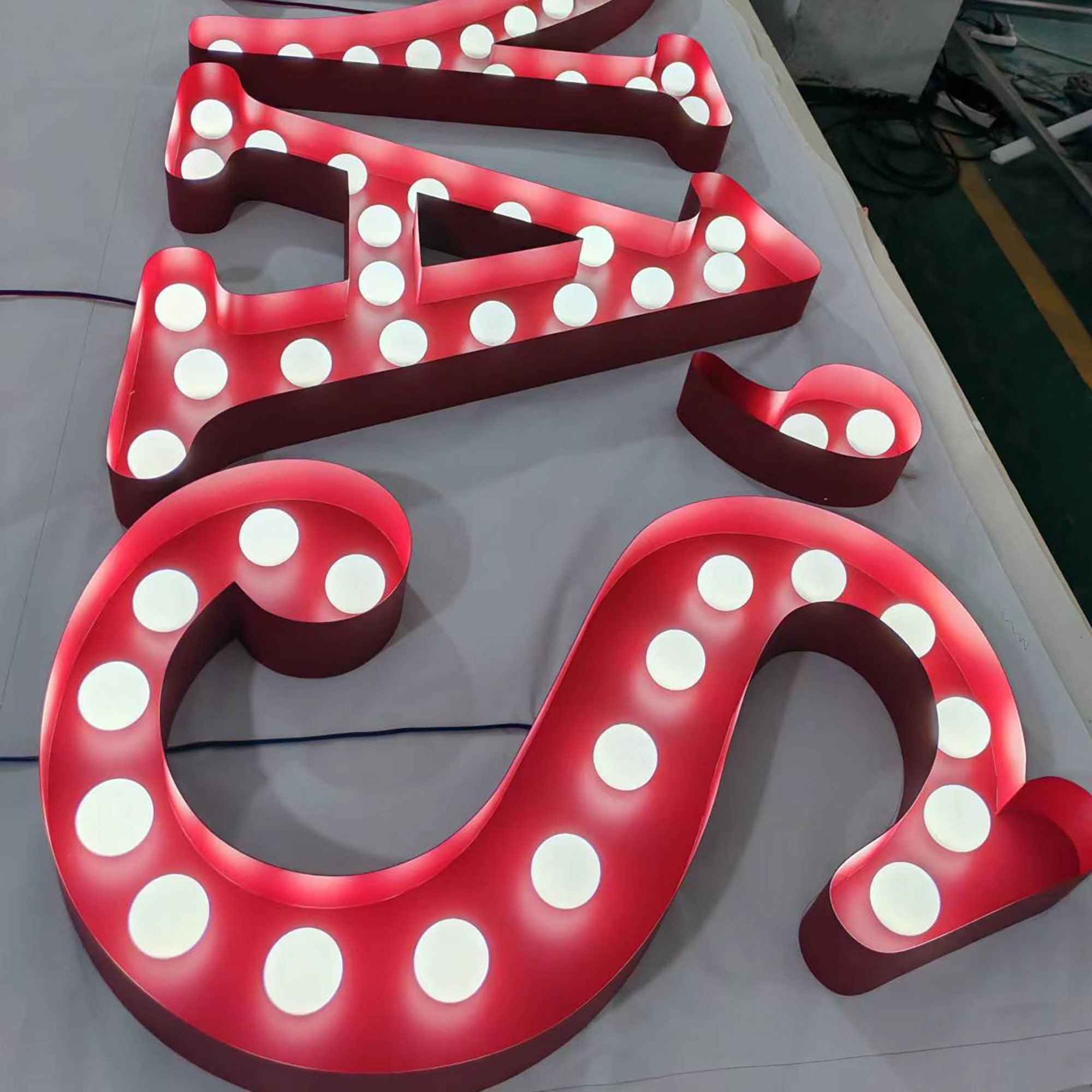 Custom 3ft 4ft 5ft 6ft Marquee Letters with LED Bulbs – Wedding Party Event Decorative Illuminated Letters Main image