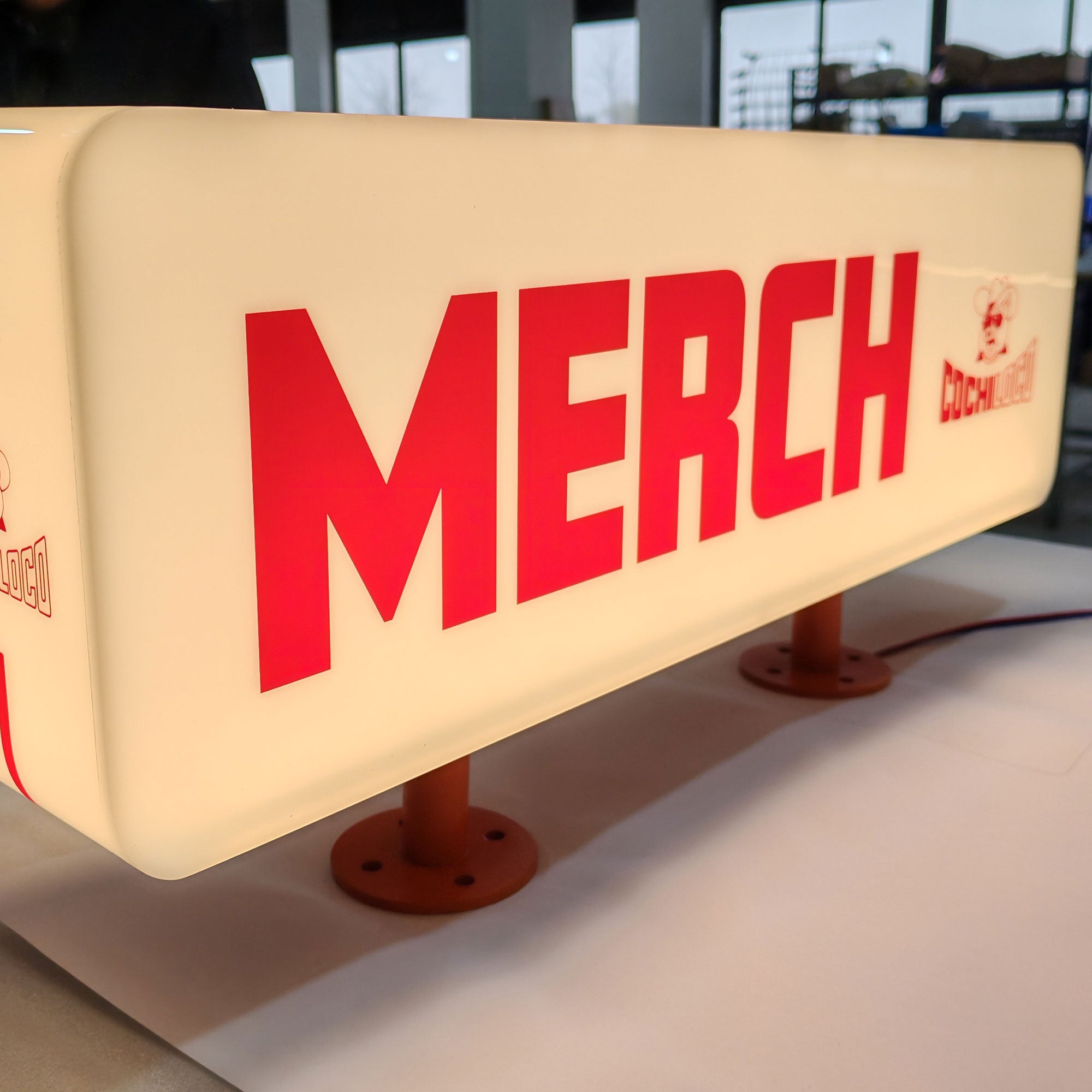 Acrylic 3D Light Sign, Custom Logo LED Display, Illuminated Business Light Box, Outdoor Advertising Display Sign, Full Illuminated Lighted Box