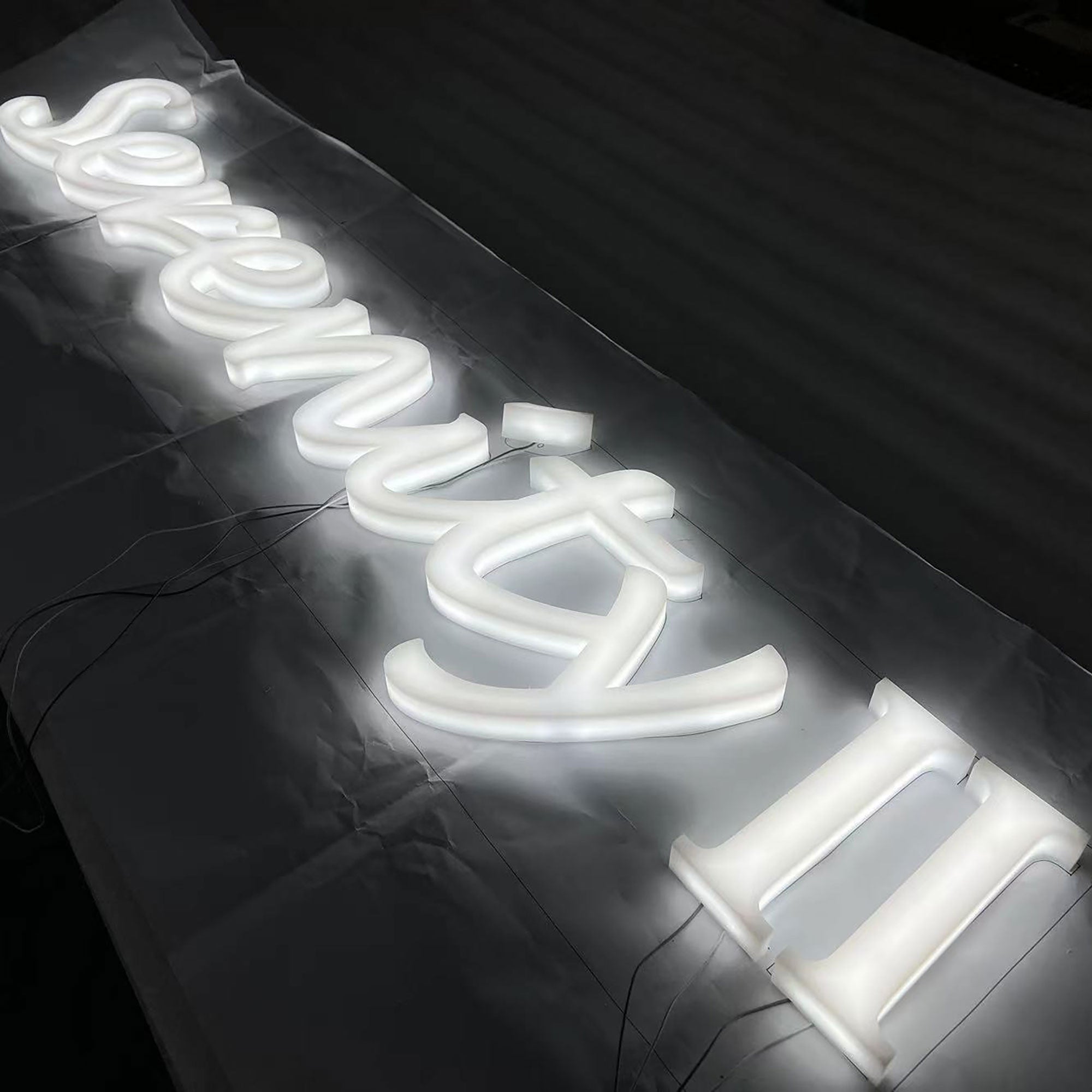 Custom Name Sign Personalized Illuminated Acrylic Sign for Company Wall Decor Led Full Lit Letters Office Name Sign Main image