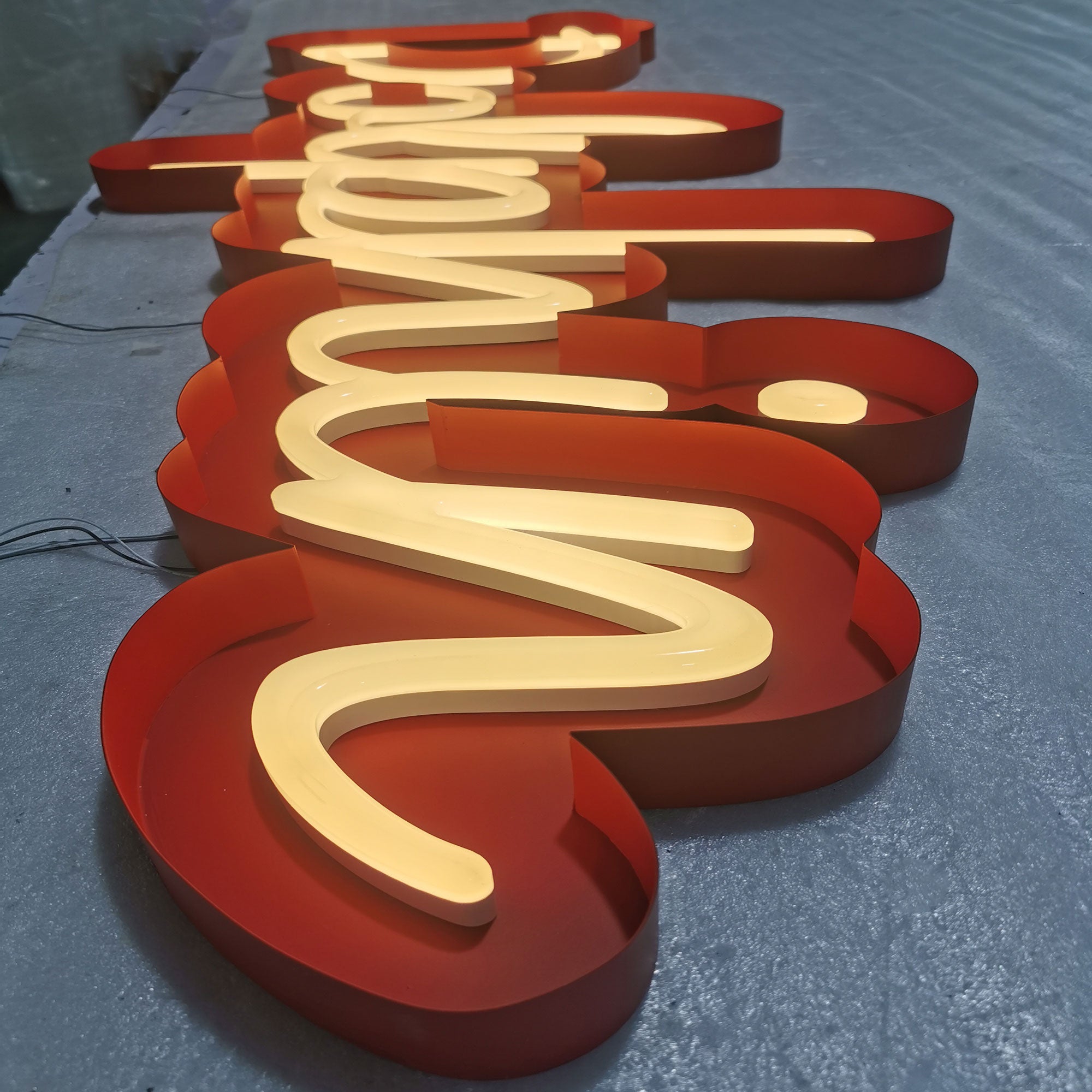 Customized Acrylic Faux Neon Letters – LED Glow Sign for Business, Shopfront, Indoor Decoration, Events & Branding