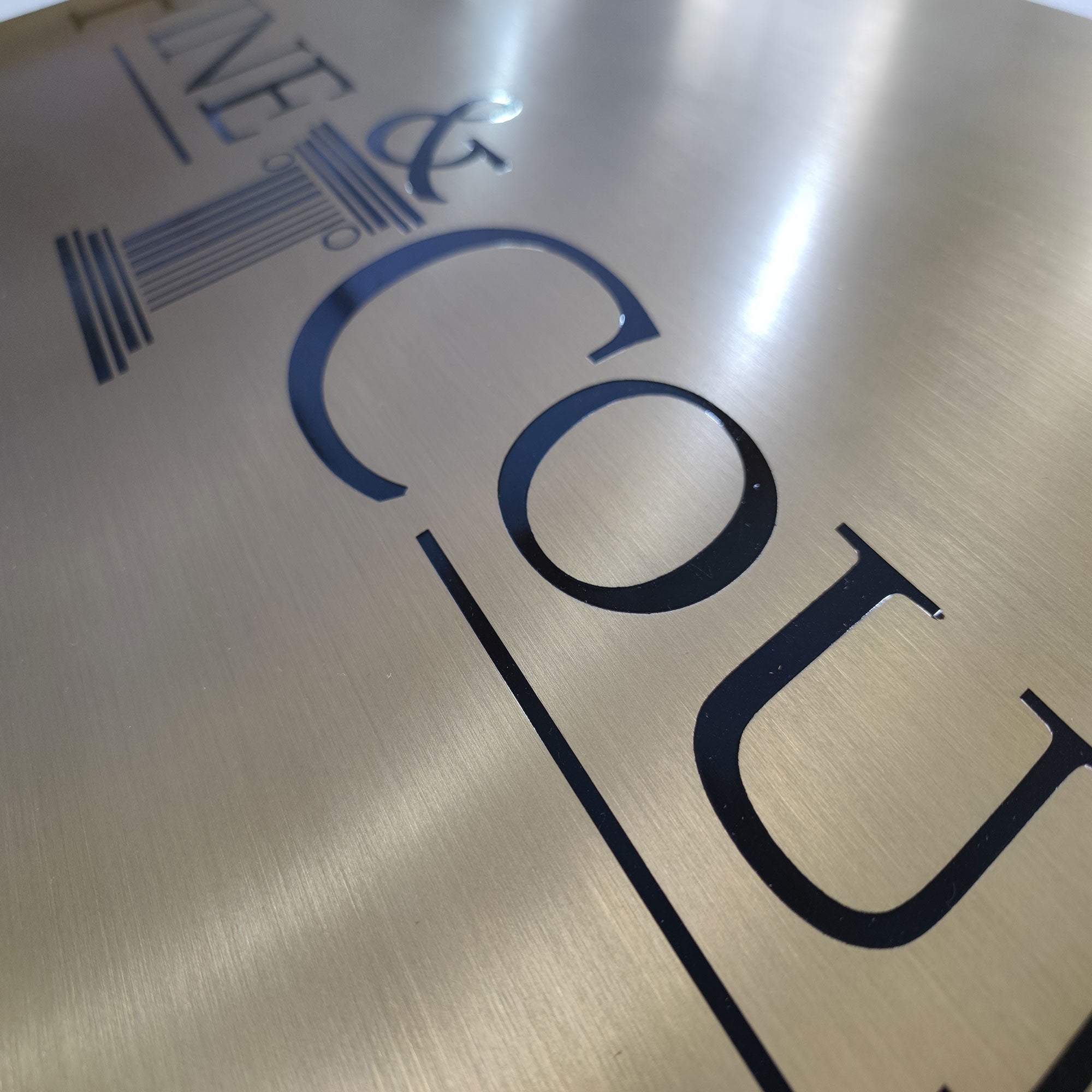 Stainless Steel Etched Signs | Custom Engraved Metal Plates for Business, Office & Outdoor Use