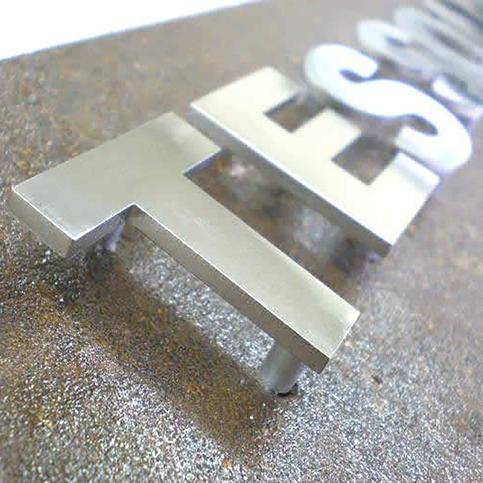 Custom Metal Logo Letters | Stainless Steel Solid Cut Signs for Business & Home Decor