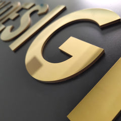 Stainless Steel Cut Out Letters | Custom Solid Metal Signs for Office, Storefront & Home Decor