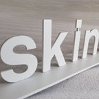 Desk Top Sign Free Standing Table Sign Metal Solid Cut Advertising Letter Signs for Indoor