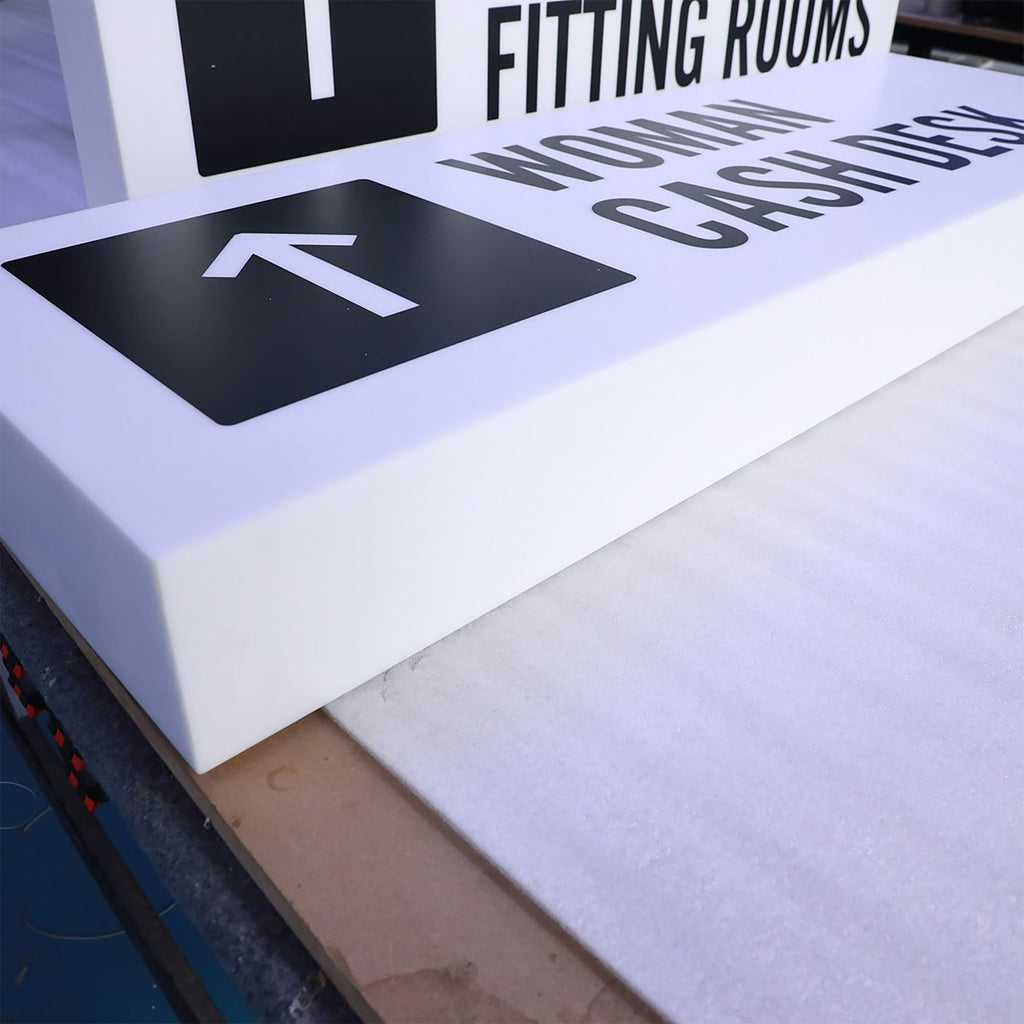 Custom Full-Lit Acrylic LED Light Box | Frameless Glowing Sign | Indoor Outdoor Illuminated Logo Signage for Storefront Display