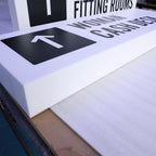 Custom Full-Lit Acrylic LED Light Box | Frameless Glowing Sign | Indoor Outdoor Illuminated Logo Signage for Storefront Display