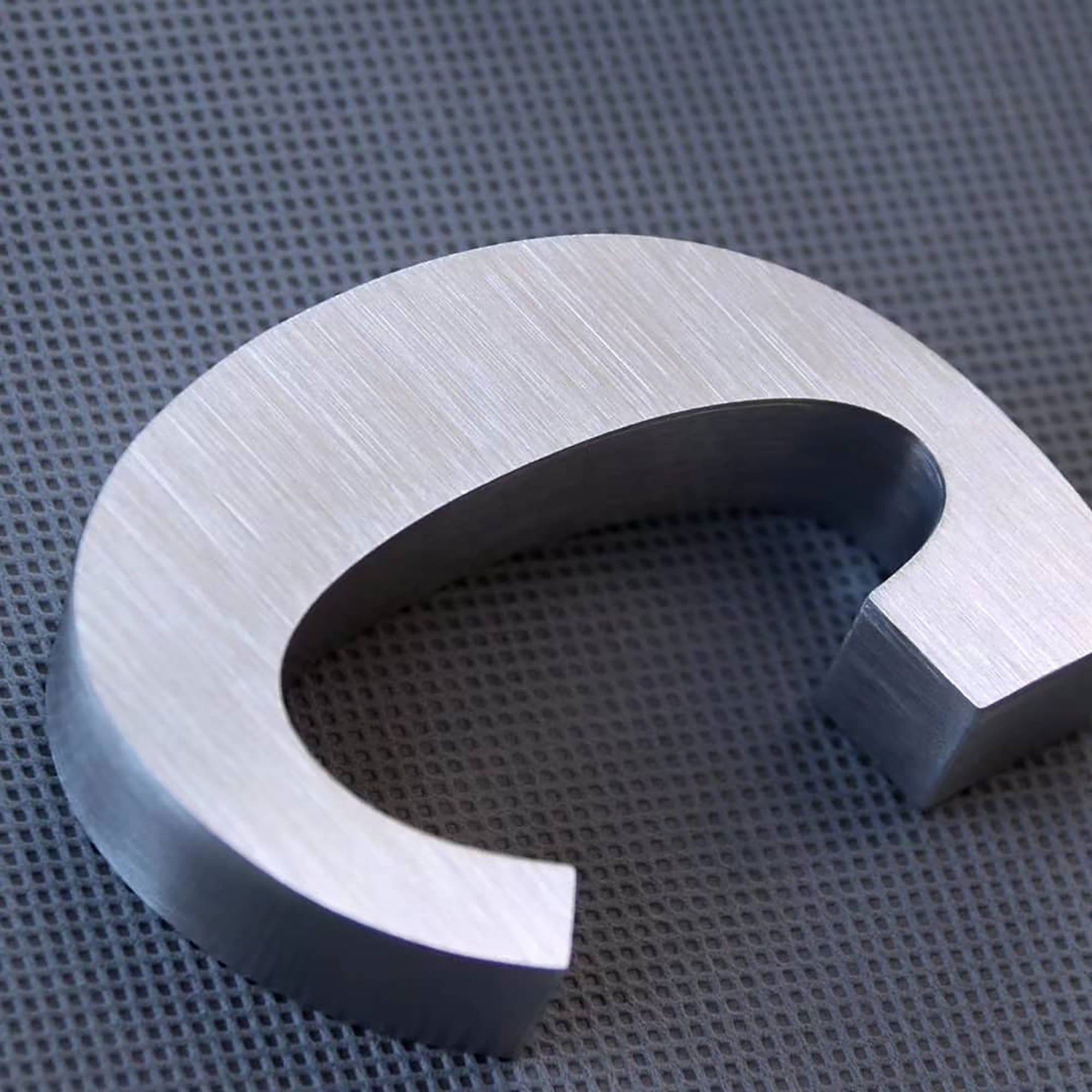 Copper Brushed Stainless Steel Channel Letter Business Word Signs Non Illuminated Office 3D Letters