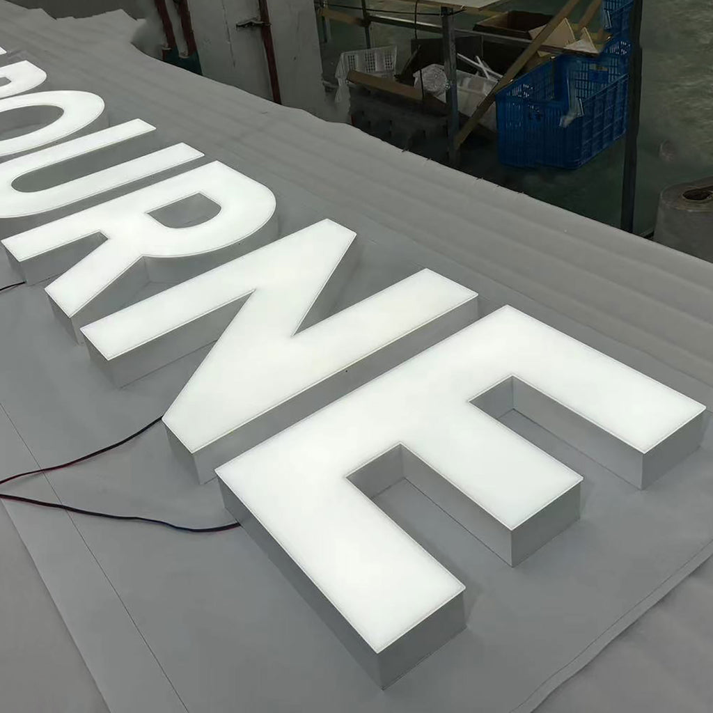3D Frontlit Channel Letters, Custom Business Sign, Indoor Lobby sign, 3D Logo Sign, Personalized LED Signage, Custom Outdoor Signs