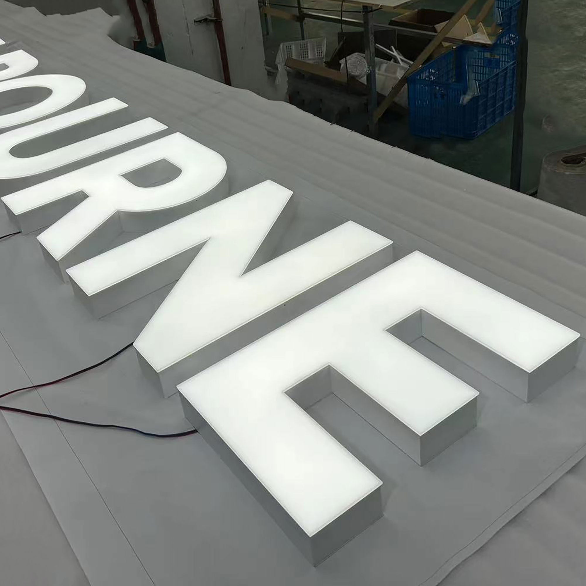 3D Frontlit Channel Letters, Custom Business Sign, Indoor Lobby sign, 3D Logo Sign, Personalized LED Signage, Custom Outdoor Signs