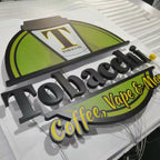 Custom LED Backlit Letters 3D Logo Laser Cut Metal Stainless Steel Sign Personalized Business Reception Wall Logo Company Name