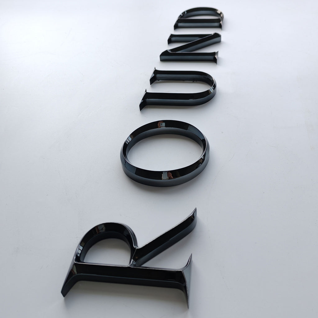 Custom Acrylic Letters, Personalized Sign, Plastic Letters, Acrylic Letters for Wall, 3D Lettering for DIY, Black Gloss Acrylic Letters or Numbers, Wedding Signs