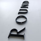 Custom Acrylic Letters, Personalized Sign, Plastic Letters, Acrylic Letters for Wall, 3D Lettering for DIY, Black Gloss Acrylic Letters or Numbers, Wedding Signs