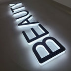 Custom Side-Lit Acrylic Letters | 3D Trimless LED Acrylic Sign | Indoor Backlit Logo Signage for Wall Branding