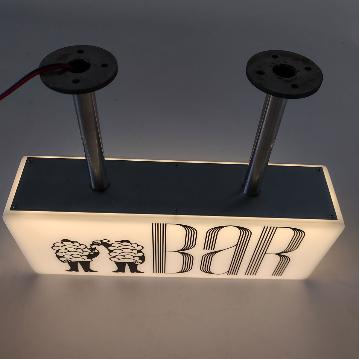 Led Light Box Signboard, Shop Front Signage, Rectangle Street Led Lighted Sign, Business Display Acrylic Light Box, Outdoor Wall Hanging Light Box