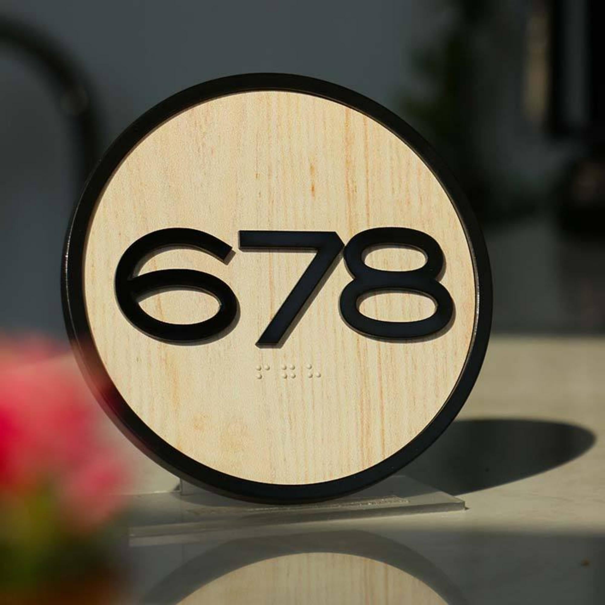 Plastic Braille Door Signage, Gold Finished Acrylic Plate Sign, Office Boardroom Directional Sign, ADA Signs Raised Texts & Grade 2 Braille