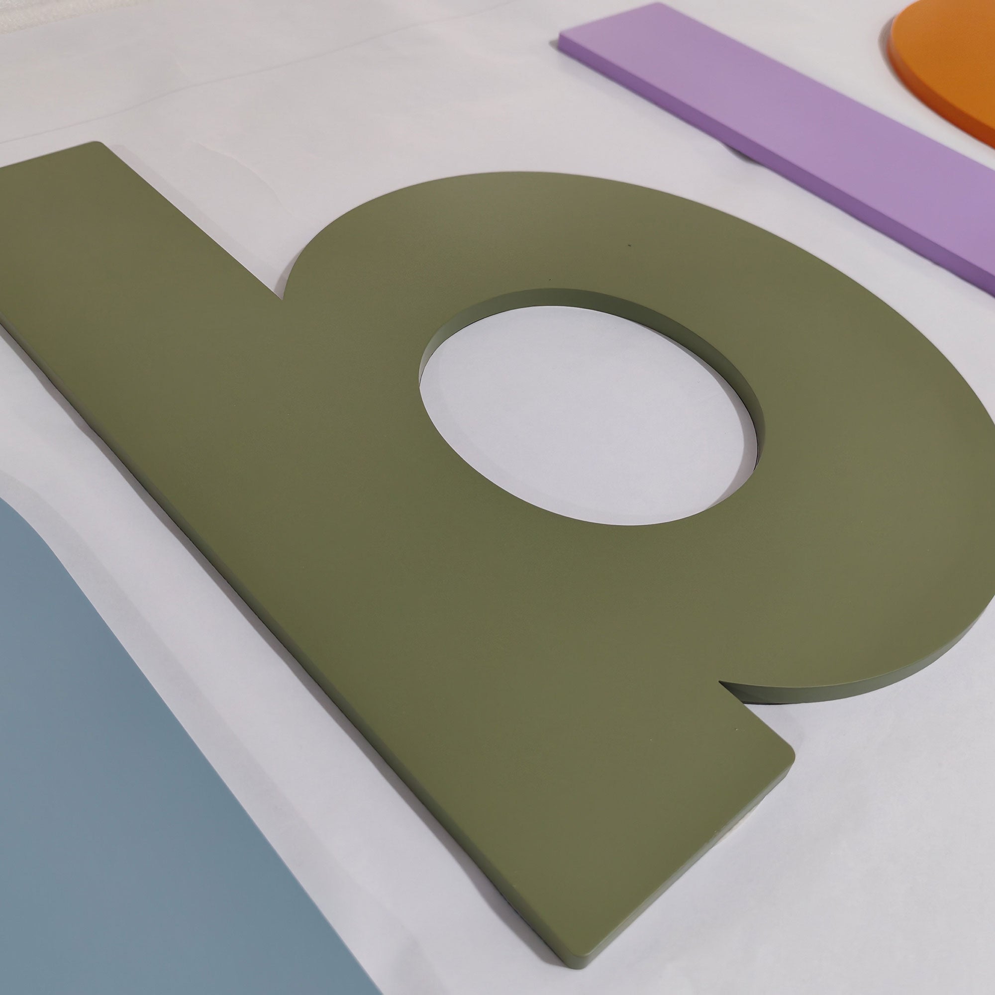 Cut Out Acrylic Letters, Custom Letters Sign, 3MM Thick Custom Alphabets, Painted Acrylic Letters, Flat Cut Solid Acrylic Letters, Powder Coated Signages Main image