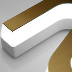 Custom Gold Face Acrylic LED Letters | 3D Illuminated Signage for Storefronts, Hotels, Restaurants & Offices | Backlit, Edge-Lit, Front-Lit Options
