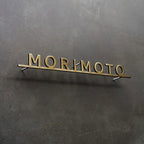 Gold finish durable stud mounted signs company name stainless steel solid cut letters sign