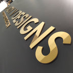 Stainless Steel Cut Out Letters | Custom Solid Metal Signs for Office, Storefront & Home Decor