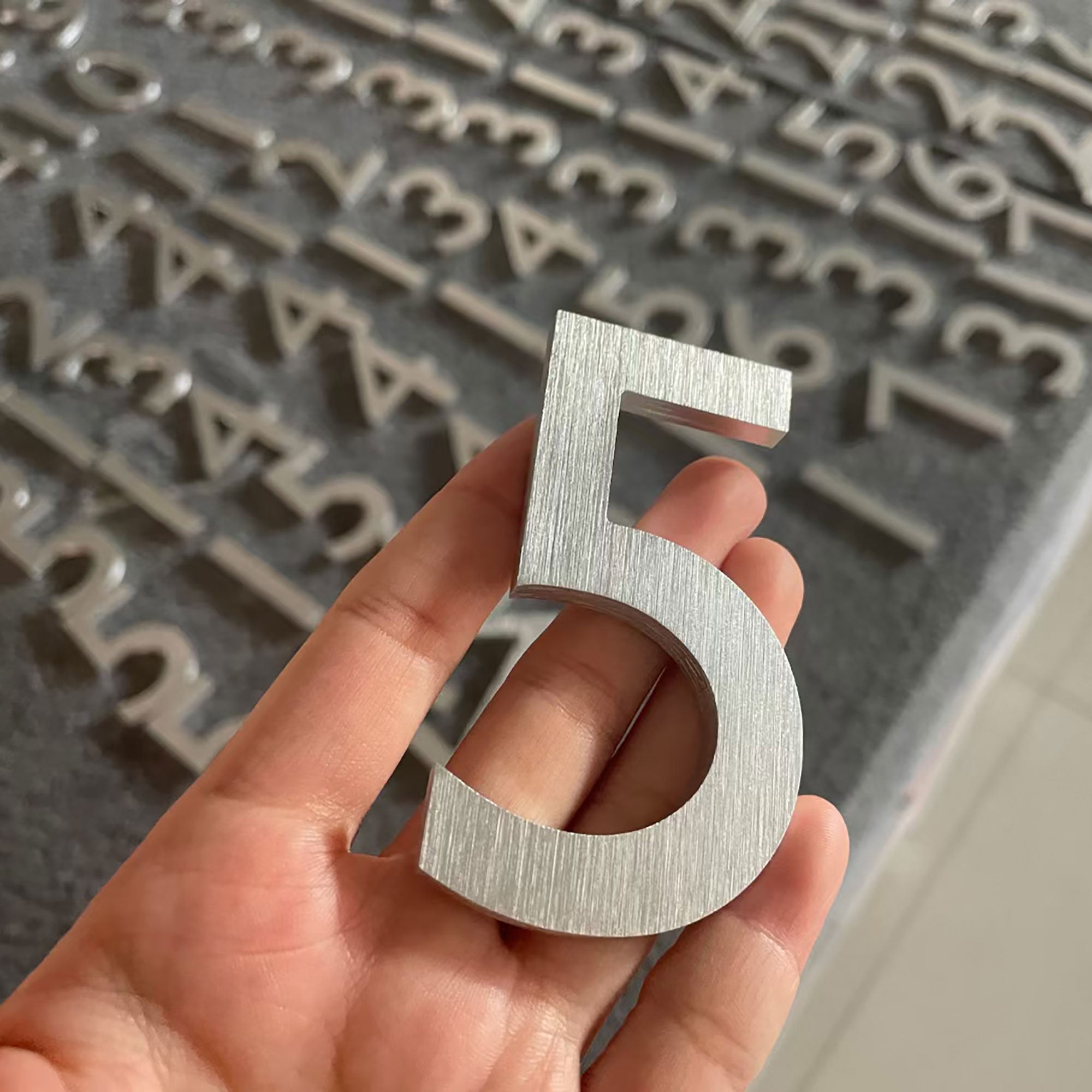 Custom Metal Logo Letters | Stainless Steel Solid Cut Signs for Business & Home Decor