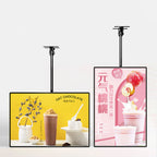 Hanging LED Ultra-Thin Light Box Aluminum Frame Poster Box Restaurant Menu Display Lightbox