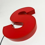 Custom Red Face Lit Channel Letter Sign, LED Storefront Logo Sign, 3D Illuminated Business Name Sign